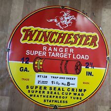 WINCHESTER RANGER PORCELAIN ENAMEL SIGN 30 INCHES ROUND picture