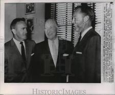 1962 Press Photo Pittsburgh Pirates Joe L. Brown with Murtaugh and Burwell picture