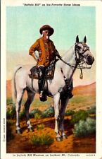 Linen PC Buffalo Bill on his Favorite Horse Isham, Museum on Lookout Mt Colorado picture