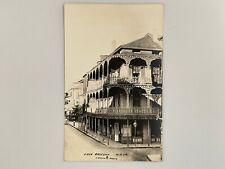 New Orleans, LA, Lace Balcony Postcard, C. Bennette Moore, RPPC AZO, A-1 picture