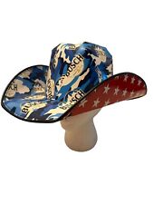 Anheuser Busch Beer Cowboy Party Hat Beer Box Cardboard One Size Adult New picture