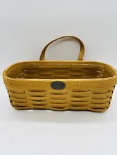 Peterboro Basket Co. Wood Basket  with Leather Handle picture