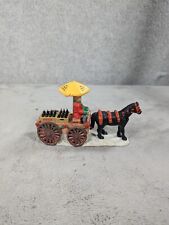 Vintage 1992 Coca-Cola Town Square Collection Christmas Horse Drawn Wagon picture