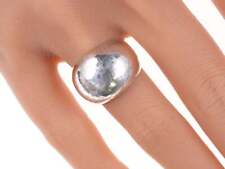 sz6 Retired James Avery Hammered sterling dome ring picture