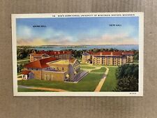 Postcard Madison WI University of Wisconsin UW Lakeshore Dorms Adams Tripp Hall picture