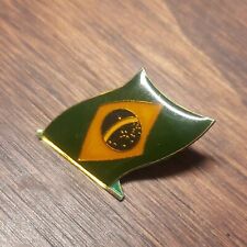 Vintage Brazil Country Flag Lapel Pin Patriotic Badge Brooches Metal 200+Country picture