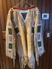 Antique Old Native American Sioux War Shirt C. 1920 picture