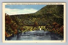 Strasburg VA-Virginia, Signal Knob And Bridge, Vintage Postcard picture