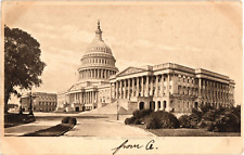 The Capitol Building Washington D.C. Undivided Postcard Posted 1907 picture