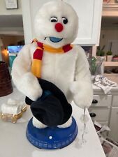Gemmy frosty the snowman Christmas animated singing, spinning snowflake 18” picture