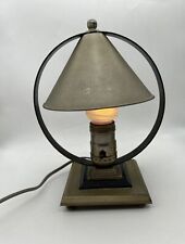 Vintage Art Deco Conical Shade Table Lamp 1930s 8.5” - Works picture