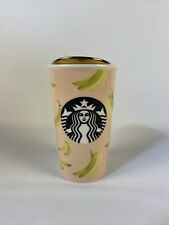 Starbucks Pink Banana Ceramic Insulated Travel Coffee Tumbler 2015 Siren Logo picture