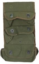 Authentic French Army 3 Pocket Grenade Pouch M51 Canvas Green Indochina Algerian picture