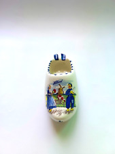 Miniature Single hand-Painted Colored Ceramic Shoe Dutch Clog Decorative Peice picture