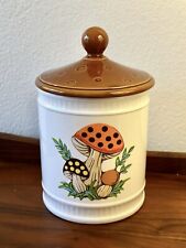 Merry Mushroom Small Ceramic Canister Sears Roebuck and Company 1982 Vintage Jar picture