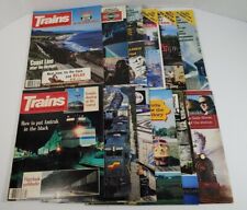 Trains The Magazine Of Railroading Lot Of 12 1986 picture