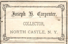 1887 North Castle New York  Joseph Carpenter Collector Antique Document picture
