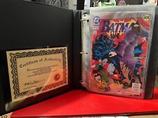 Batman Knightfall Issues 1-4 QVC Binder COA DC Comics Autographed Norm Breyfogle picture