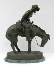 Frederic Remington Large Signed Bronze Statue-The Norther- Excellent Condition picture