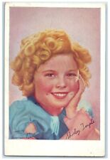 c1930's Pretty Girl Shirley Temple Curly Hair Studio Unposted Vintage Postcard picture
