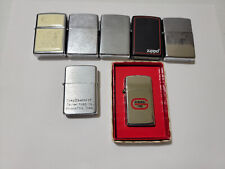 Lot of 7 Lighters 5 Zippo 1 Special Quality 1 Small Size Parker picture