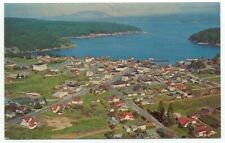 Friday Harbor WA Vintage Aerial View Postcard Washington picture