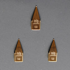 3X 0.3mm Jinhao Triangle Golden Nibs For Jinhao 80, 35, Hero 359A & Etc. picture
