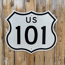 Vintage California US Route 101 Hollywood El Camino Real Authentic Freeway Sign picture