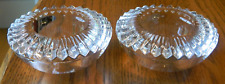 Pair of Orrefors Heavy Clear Crystal Votives with Original Stickers - Excellent picture