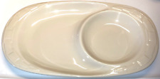 Longaberger WT Soup & Sandwich Plate-Ivory-NEW (Other) picture