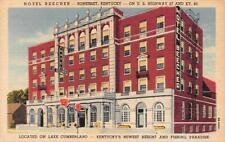 Somerset, KY Kentucky  HOTEL BEECHER  Roadside  ca1940's Curteich Linen Postcard picture