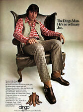 Joe Namath Dingo Man ACME BOOTS Polyester Clothes FOOTBALL PLAYER 1971 Print Ad picture