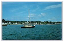 Sheboygan, WI Wisconsin Sheboygan Yacht Club Yachts & Boats at Mooring Postcard  picture