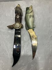 2 Franklin mint collector knives these knives have damage picture