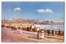 c1910 Ramirez Beach Montevideo Uruguay RMSP Oilette Tuck Art Postcard picture