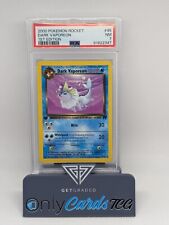 Pokemon PSA NM 7 Graded Slab. Dark Vaporeon, 1st Edition Trading Card picture