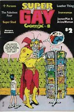 GAY COMIX #8 San Francisco Superman Bizarro Parody LBGQ Underground Comics 1986 picture