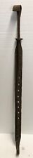 LATE 18TH CENTURY NEW ENGLAND WROUGHT IRON ADJUSTABLE TRAMMEL - PRIMITIVE & RARE picture