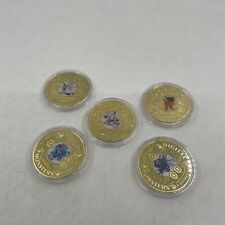 5pcs Digital monster Anime gold challenge coin manga cartoon collectibles picture