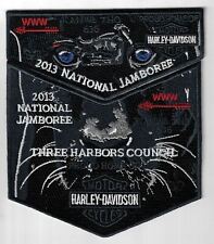 OA 636 Kanwa tho 2013 Nat'l Jamboree Flap Set BLK Bdr. Three Harbors WI picture