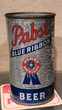 1941 IRTP PABST BLUE RIBBON FLAT TOP BEER CAN  PEORIA IL RED KEGLINED  33 FINE picture