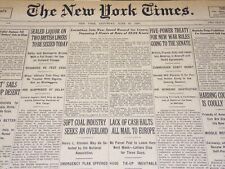 1923 JUNE 23 NEW YORK TIMES - LEVIATHAN SETS NEW SPREAD RECORD - NT 8727 picture