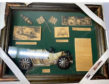 Vintage Classic 1908 Mercedes Grand Prix Racing Car Display in a Picture Frame picture