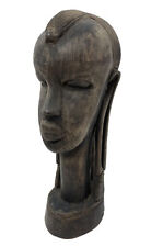 Vintage Finely  Hand Carved Heavy Dense Wood Ebony 8” Maasai Head Sculpture picture