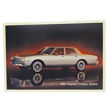 Postcard 1980 Chevy Caprice Classic Sedan Dealer Promotion Automobile Chrome picture