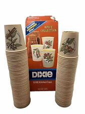 Vintage 1986 Dixie Cups 5oz 100 Pieces SPICE COLLECTION Kitchen Cups - Opened picture