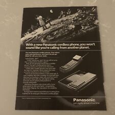 1985 Panasonic Cordless Phone Telephone Print Ad Original Slightly Ahead Of Time picture