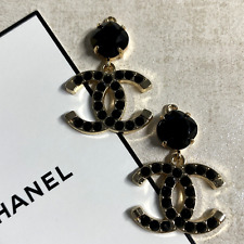 Chanel Stamped Button Lot 2 Set Crystal Designer Pendant Charm Zipper Pull CC picture