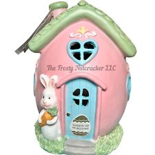 Cupcakes and Cashmere Pink Easter Bunny Hobbit House Light up Enchanted 40E38 picture