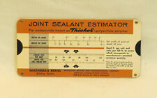 SCARCE Vintage 1961 Joint Sealant Estimator - 3M Thiokol, Weatherban, Very Cool picture